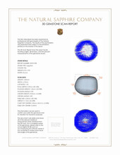 2.90 Ct. Sapphire from Burma (Myanmar) 3 D Scan Report