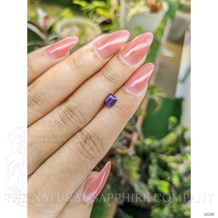 0.91 Ct. Purple Sapphire from Ceylon (Sri Lanka)