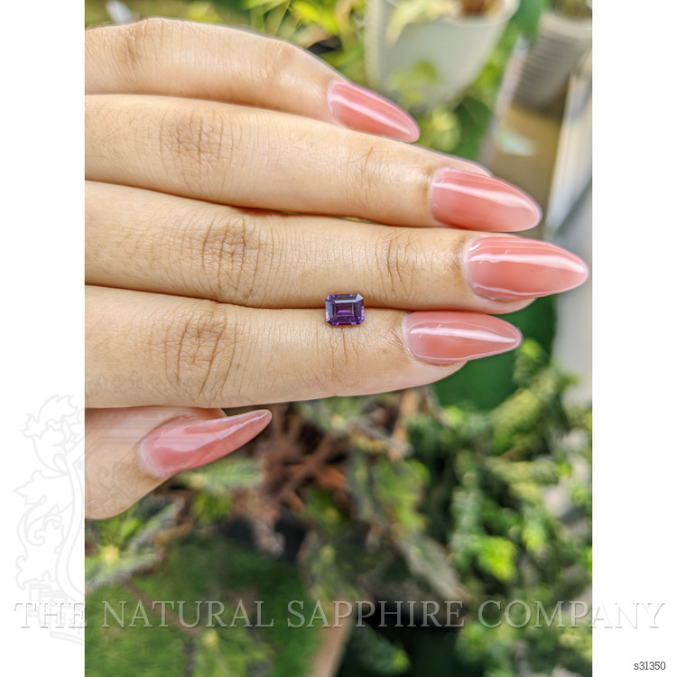 0.91 Ct. Purple Sapphire from Ceylon (Sri Lanka)