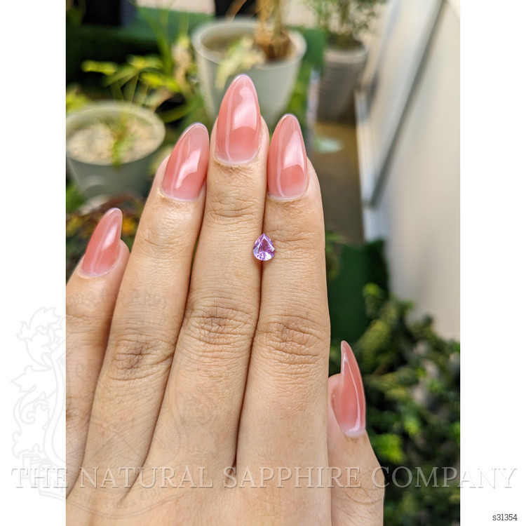 0.64 Ct. Purplish Pink Sapphire from Ceylon (Sri Lanka)