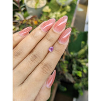0.64 Ct. Purplish Pink Sapphire from Ceylon (Sri Lanka) Life Style