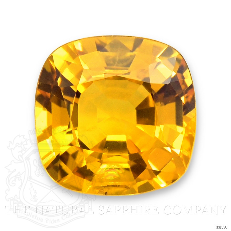 1.18 Ct. Orangish Yellow Sapphire from Ceylon (Sri Lanka)