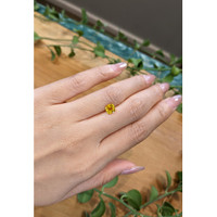 1.18 Ct. Orangish Yellow Sapphire from Ceylon (Sri Lanka) Life Style