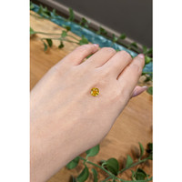 1.18 Ct. Orangish Yellow Sapphire from Ceylon (Sri Lanka) Life Style