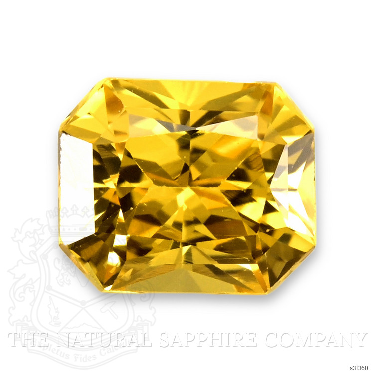 1.01 Ct. Orangish Yellow Sapphire from Ceylon (Sri Lanka)