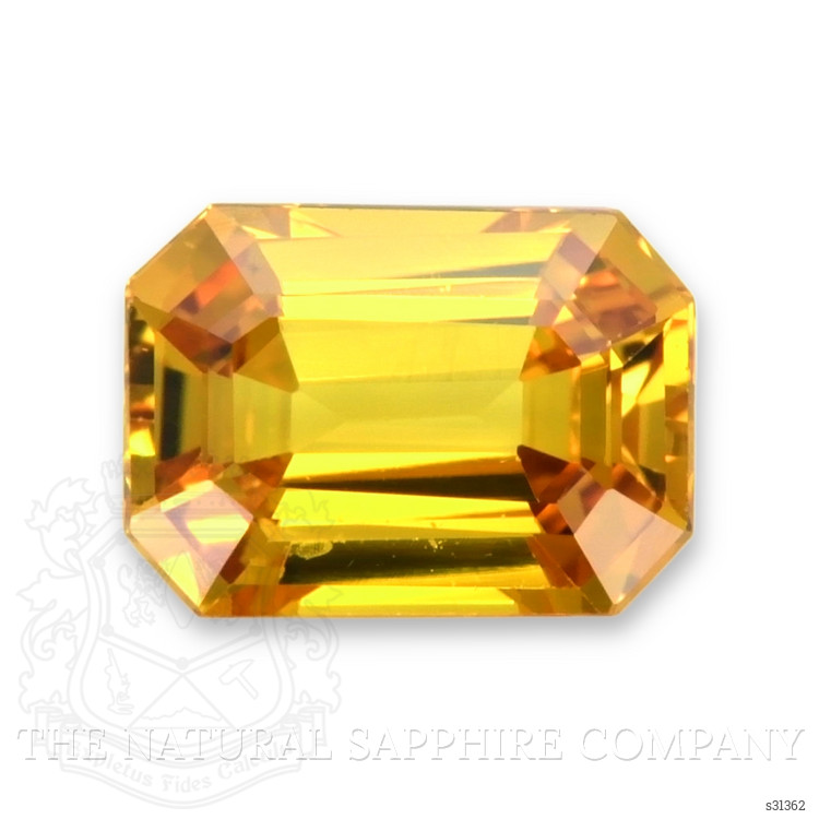 1.22 Ct. Orangish Yellow Sapphire from Ceylon (Sri Lanka)