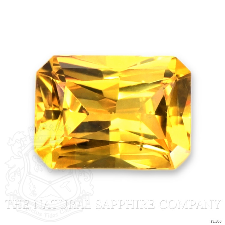 1.16 Ct. Orangish Yellow Sapphire from Ceylon (Sri Lanka)