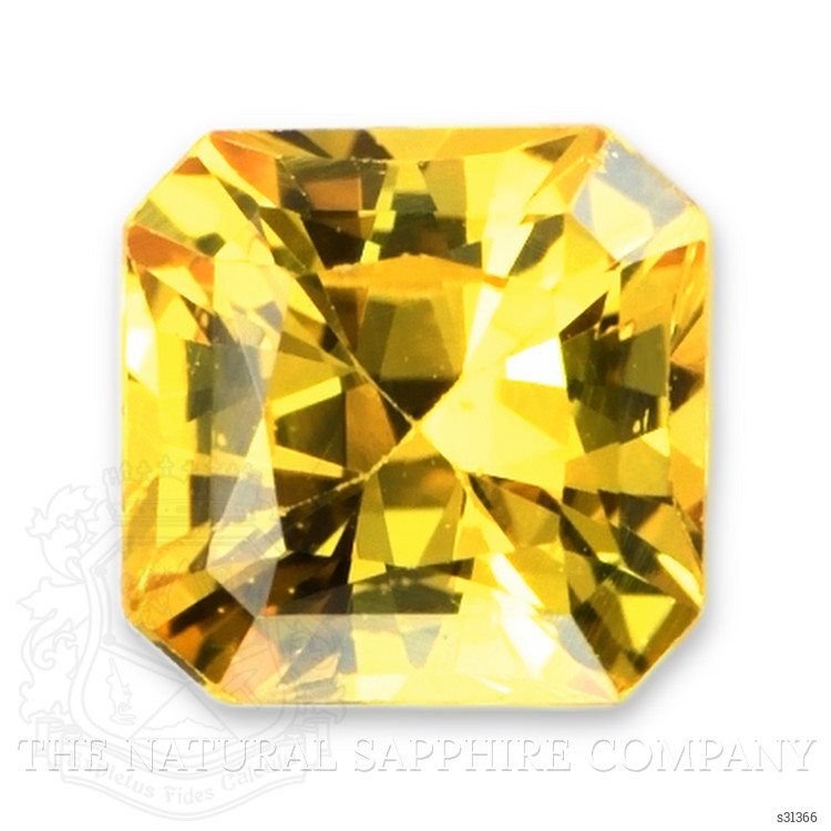 1.24 Ct. Orangish Yellow Sapphire from Ceylon (Sri Lanka)