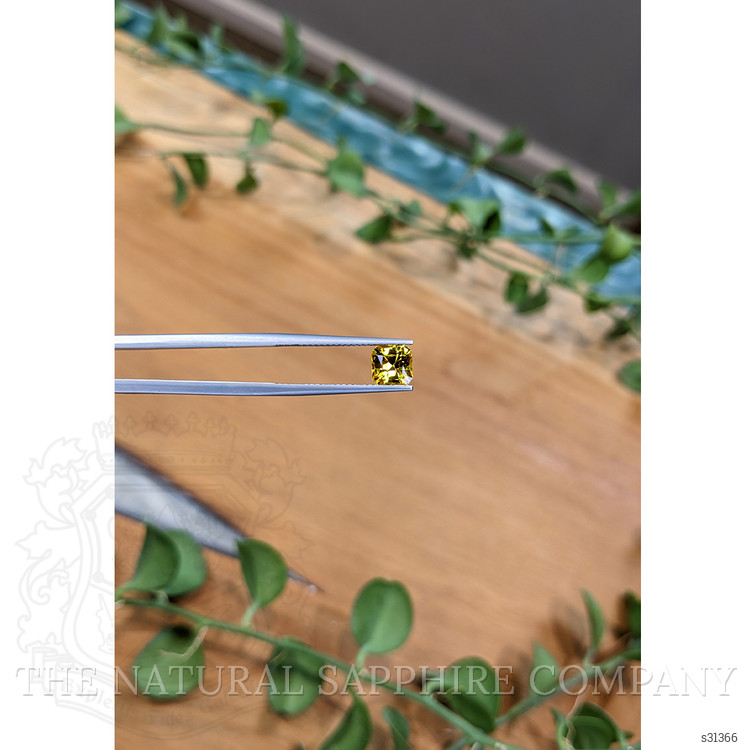 1.24 Ct. Orangish Yellow Sapphire from Ceylon (Sri Lanka)