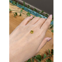 1.24 Ct. Orangish Yellow Sapphire from Ceylon (Sri Lanka) Life Style