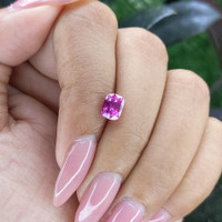 1.52 Ct. Pinkish Purple Sapphire from Madagascar Life Style