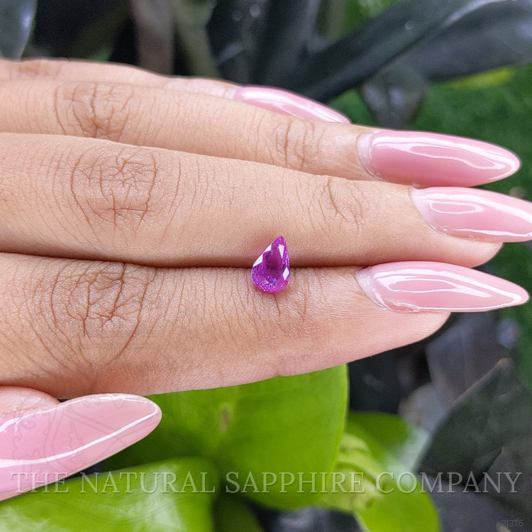 1.01 Ct. Pinkish Purple Sapphire from Tanzania