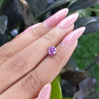 1.38 Ct. Pinkish Purple Sapphire from Tanzania Life Style