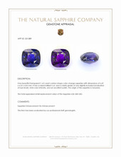 1.63 Ct. Color Change Sapphire from Tanzania Appraisal