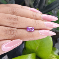 1.70 Ct. Purple Sapphire from Tanzania Life Style