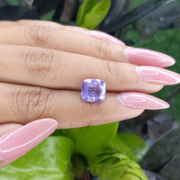 4.11 Ct. Bluish Purple Sapphire from Ceylon (Sri Lanka) Life Style