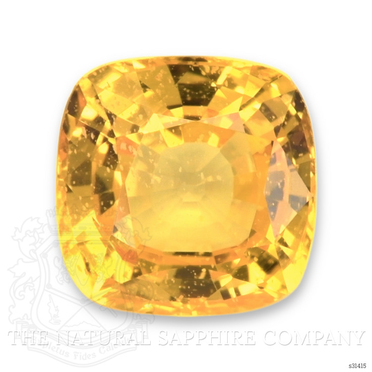 1.74 Ct. Orangish Yellow Sapphire from Ceylon (Sri Lanka)
