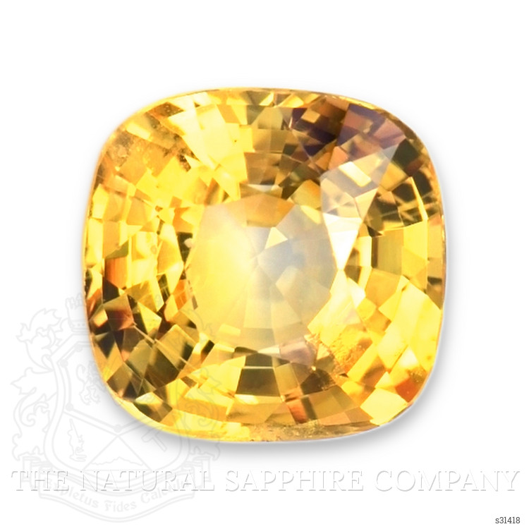 1.54 Ct. Orangish Yellow Sapphire from Ceylon (Sri Lanka)