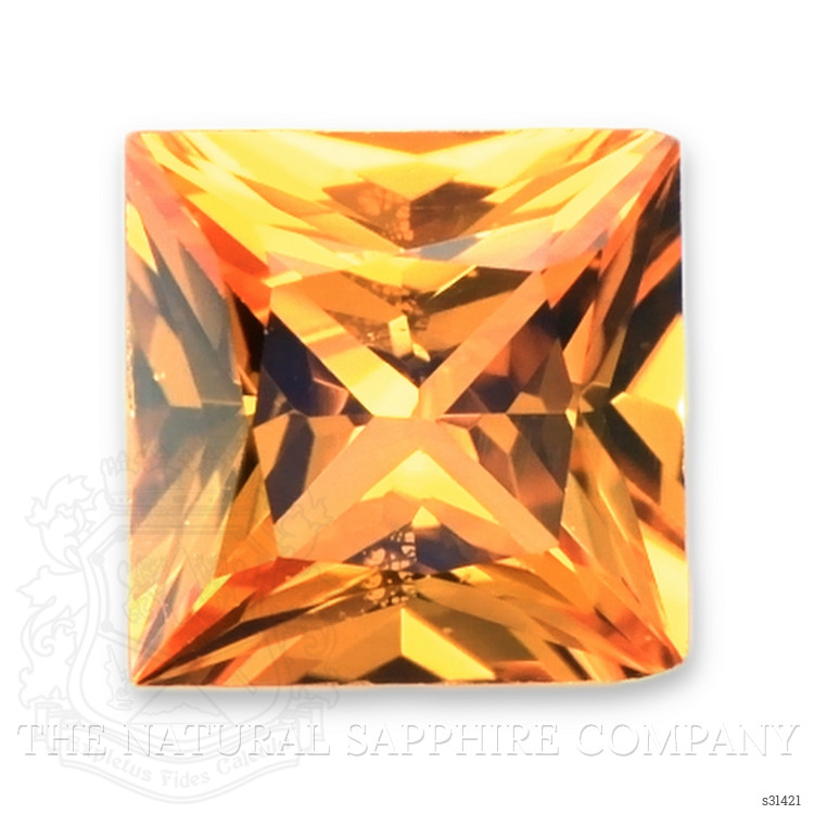 1.00 Ct. Yellowish Orange Sapphire from Ceylon (Sri Lanka)