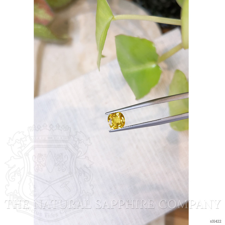 1.40 Ct. Orangish Yellow Sapphire from Ceylon (Sri Lanka)