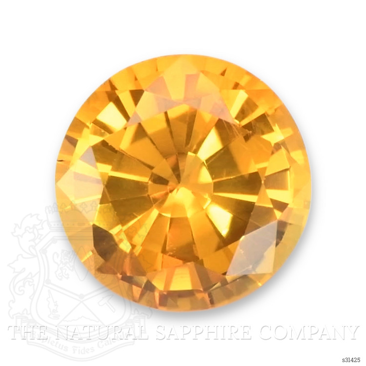 1.72 Ct. Yellowish Orange Sapphire from Ceylon (Sri Lanka)