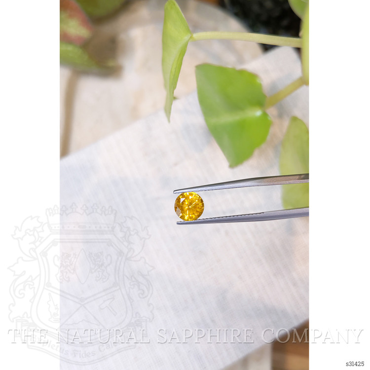 1.72 Ct. Yellowish Orange Sapphire from Ceylon (Sri Lanka)