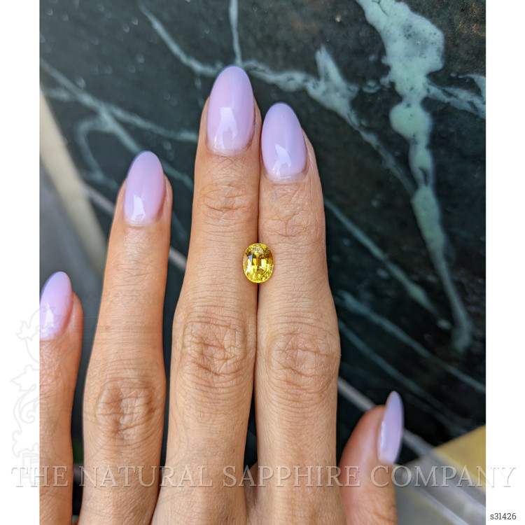 1.83 Ct. Yellow Sapphire from Ceylon (Sri Lanka)