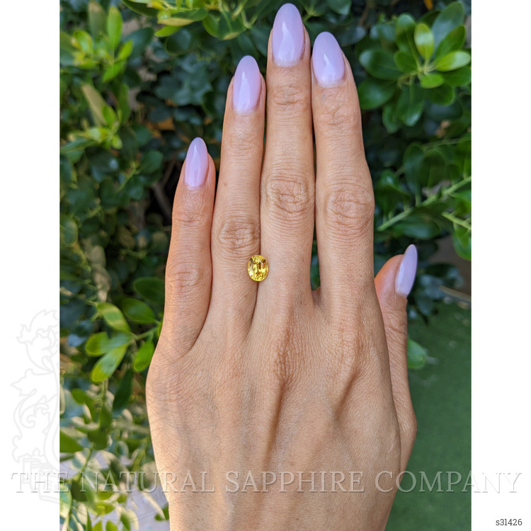 1.83 Ct. Yellow Sapphire from Ceylon (Sri Lanka)