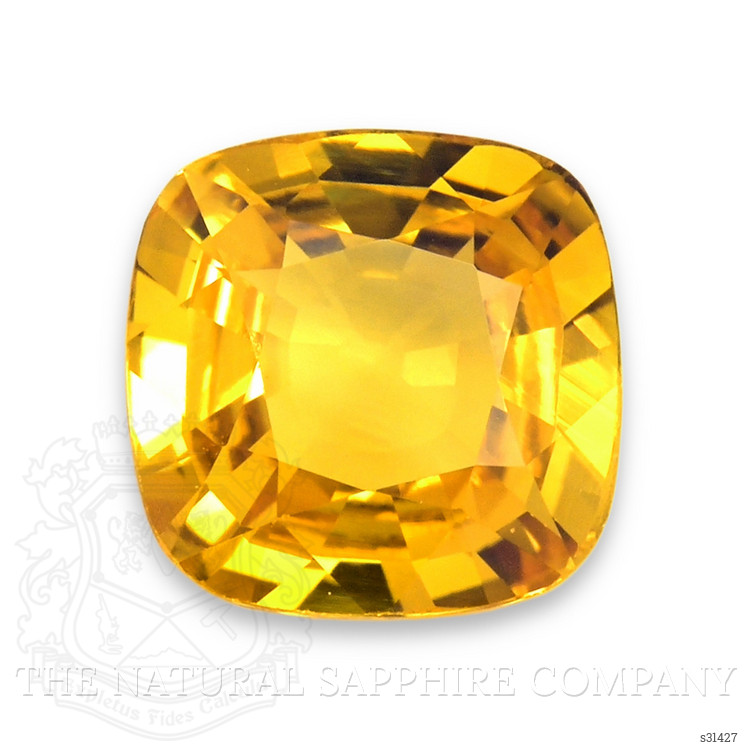 1.37 Ct. Orangish Yellow Sapphire from Ceylon (Sri Lanka)