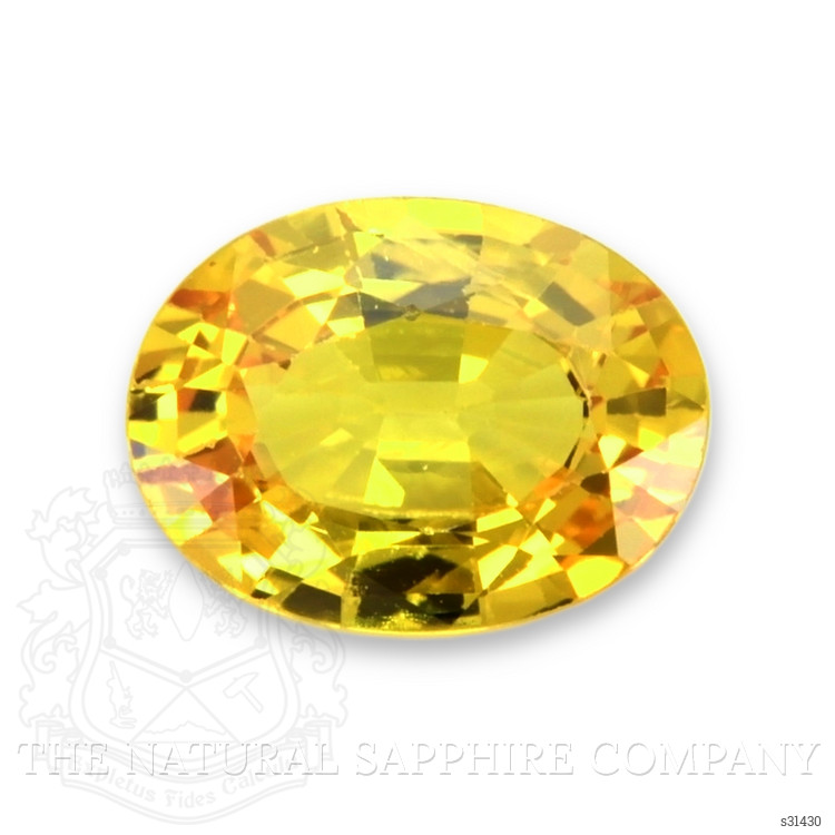 1.33 Ct. Orangish Yellow Sapphire from Ceylon (Sri Lanka)