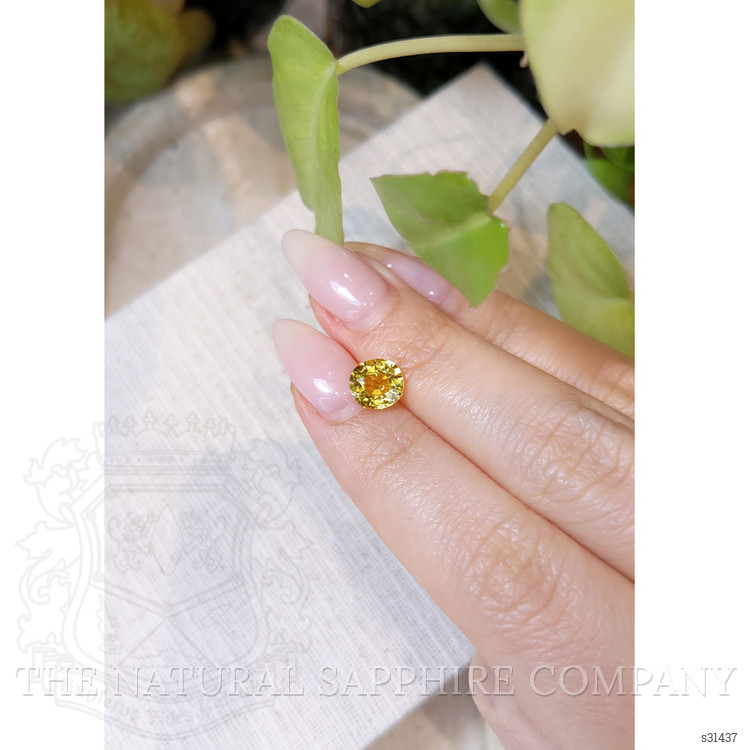 2.06 Ct. Yellow Sapphire from Ceylon (Sri Lanka)