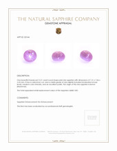 3.21 Ct. Sapphire from Burma (Myanmar) Appraisal