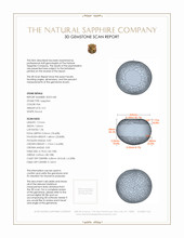 3.21 Ct. Sapphire from Burma (Myanmar) 3 D Scan Report