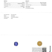 2.94 Ct. Blue Sapphire from Ceylon (Sri Lanka) Scan Report