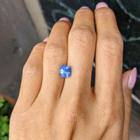 2.94 Ct. Blue Sapphire from Ceylon (Sri Lanka) Life Style