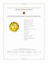 0.76 Ct. Yellow Sapphire from Ceylon (Sri Lanka) Scan Report