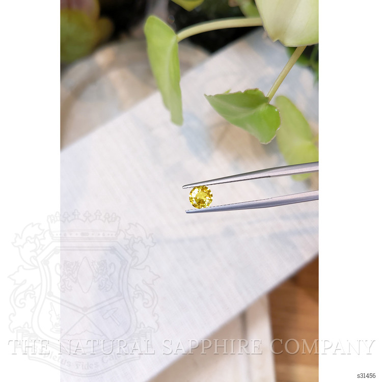 0.80 Ct. Yellow Sapphire from Ceylon (Sri Lanka)