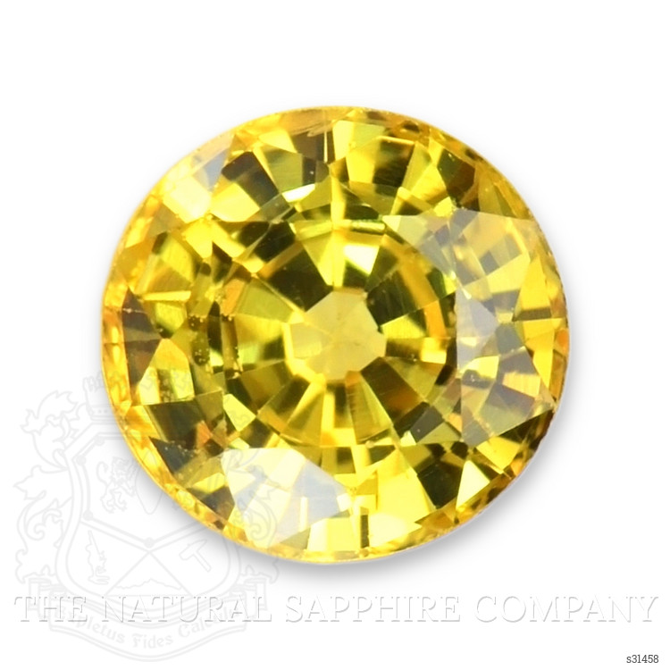 0.87 Ct. Orangish Yellow Sapphire from Ceylon (Sri Lanka)