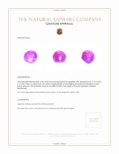 3.24 Ct. Pink Star Sapphire from Burma (Myanmar) Appraisal