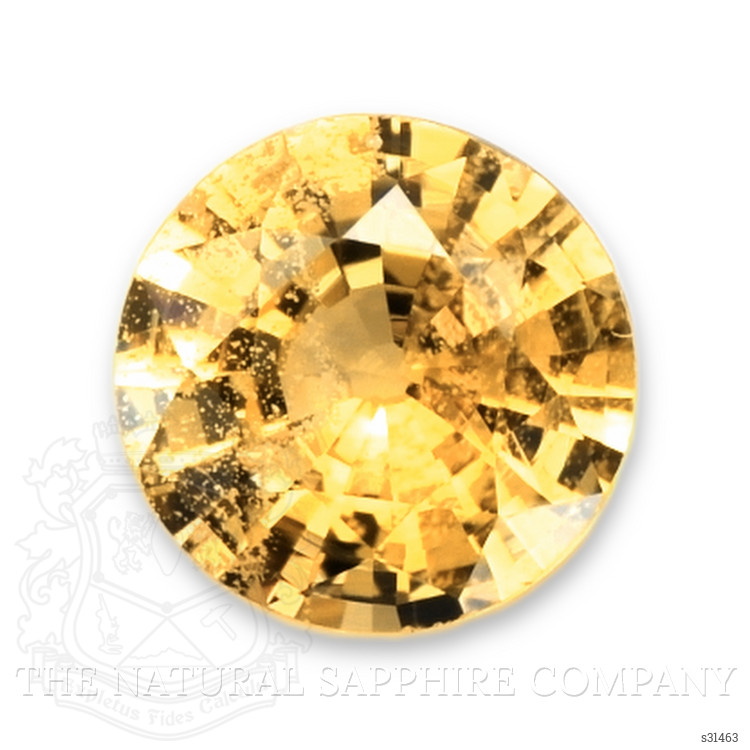0.80 Ct. Orangish Yellow Sapphire from Ceylon (Sri Lanka)