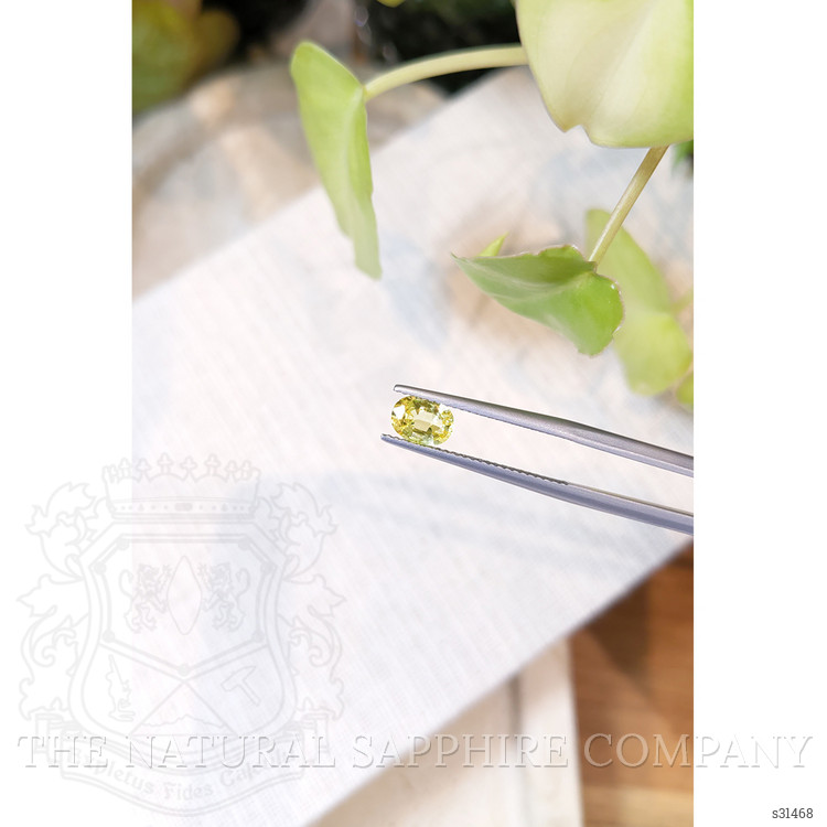 0.96 Ct. Yellow Sapphire from Ceylon (Sri Lanka)