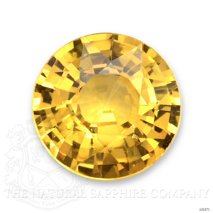 1.00 Ct. Orangish Yellow Sapphire from Ceylon (Sri Lanka)