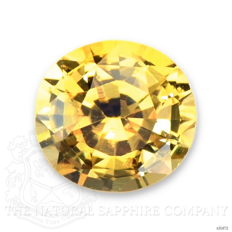 1.12 Ct. Orangish Yellow Sapphire from Ceylon (Sri Lanka)