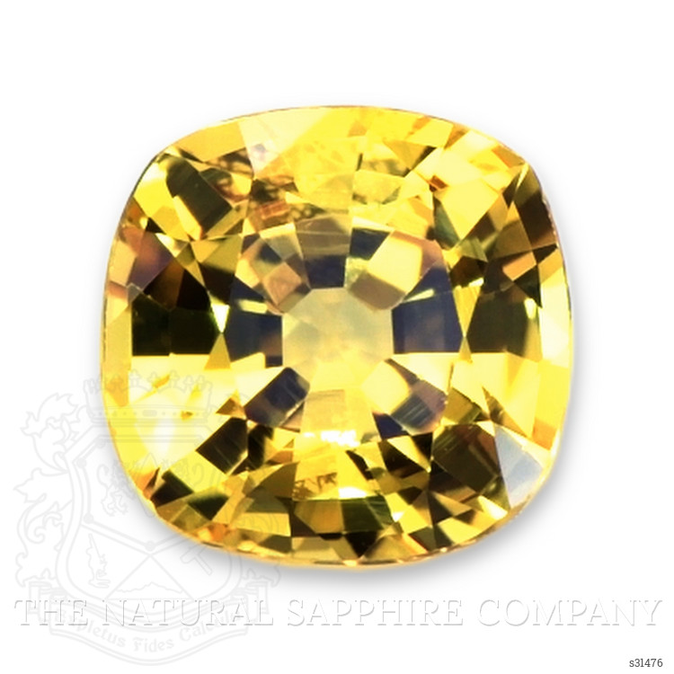 0.92 Ct. Orangish Yellow Sapphire from Ceylon (Sri Lanka)