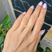1.17 Ct. Yellowish Orange Sapphire from Ceylon (Sri Lanka) Life Style