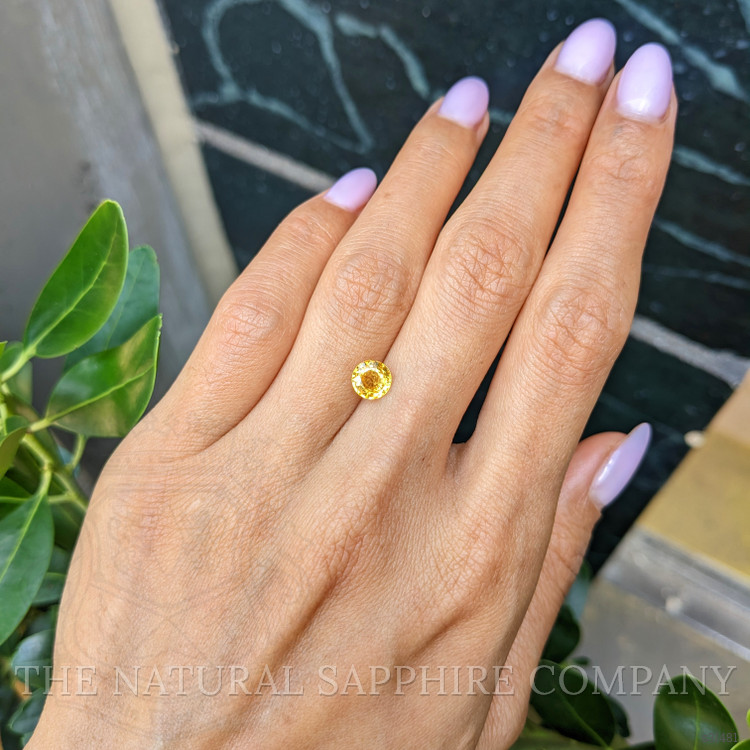 1.17 Ct. Yellowish Orange Sapphire from Ceylon (Sri Lanka)