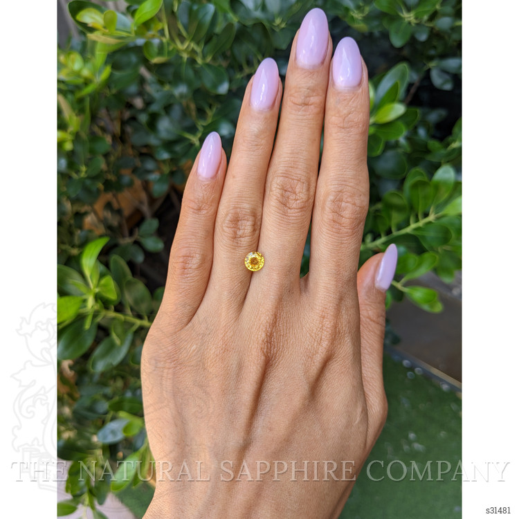 1.17 Ct. Yellowish Orange Sapphire from Ceylon (Sri Lanka)