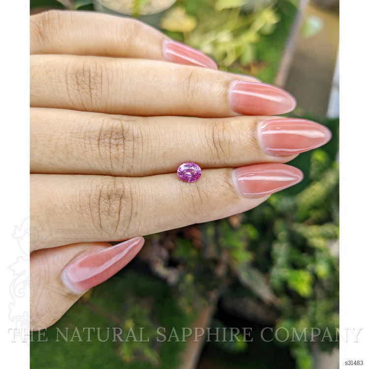 0.74 Ct. Pinkish Purple Sapphire from Ceylon (Sri Lanka)