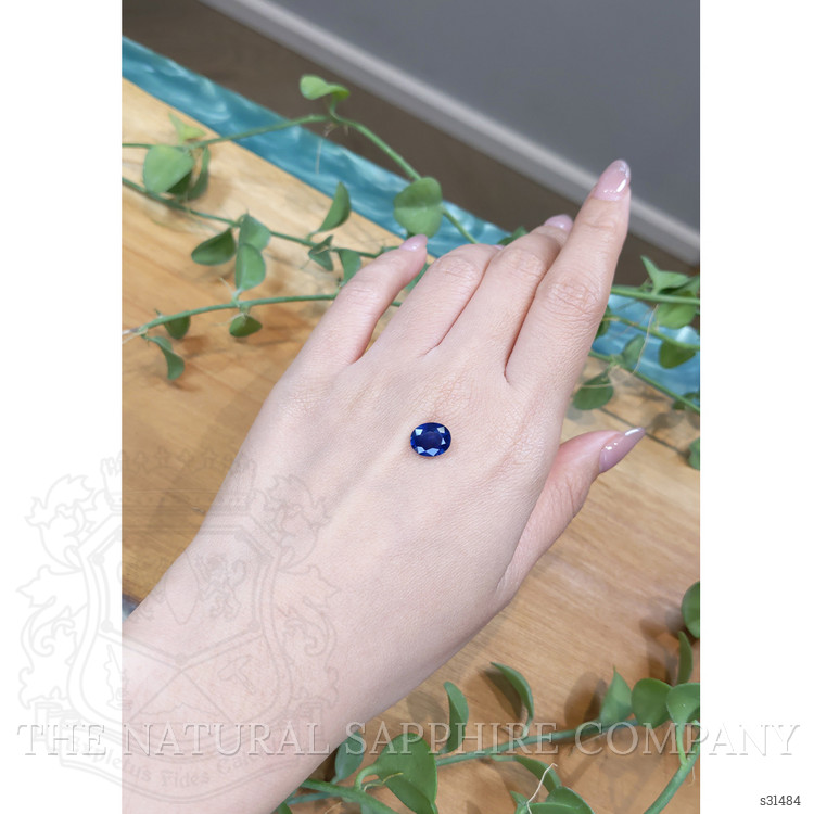 2.45 Ct. Blue Sapphire from Ceylon (Sri Lanka)