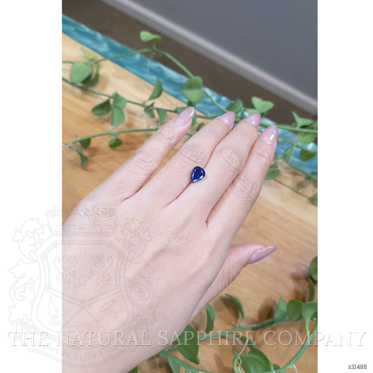 1.85 Ct. Blue Sapphire from Ceylon (Sri Lanka)